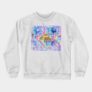 Sloth and Lovebird Nest Rainbow Holographic Crewneck Sweatshirt